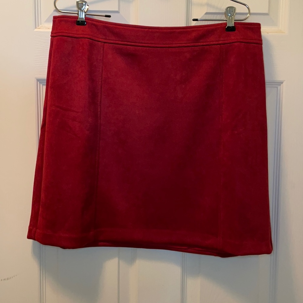 Loft faux suede skirt